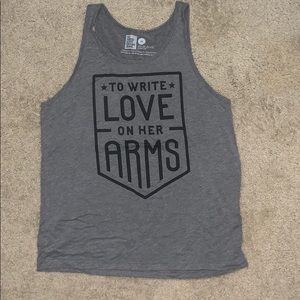 TWLOHA grey tank